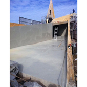 Baufortschritte - November 2012 - Abdichtungsarbeiten der Anbindungsbrücke