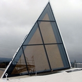 Baufortschritte - November 2012 - Ansicht eines Kirchturmfensters